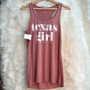 NWT Tumbleweed Texstyles Texas Girl Tank Top Mauve